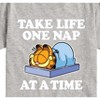 Boys' - Garfield - Take Life One Nap Short Sleeve Graphic T-Shirt - 2 of 4