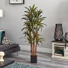 Farmhouse Silk Tree - 5ft Artificial Tree with Wood Trunks & Pot - Rustic Home Decor - 2 of 4
