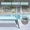Okak Patio Lounge Chairs Set of 3 with Side Table,Aluminium Pool Outdoor Chaise Lounge for Patio,Beach,Yard - 4 of 4