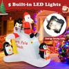 Resenkos 6-Ft Christmas Inflatable with Penguins and Santa Decoration - Multi-Color White - 3 of 4