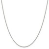 Black Bow Jewelry 1.5mm Rhodium Plated Sterling Silver Round Spiga Chain Necklace - 2 of 4