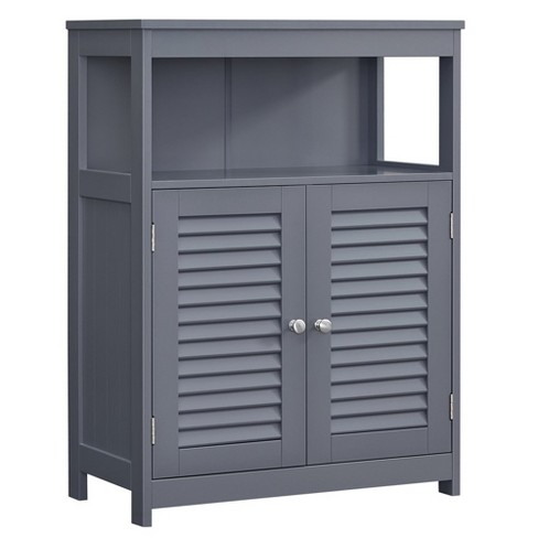 VASAGLE Small Bathroom Storage Corner Floor Cabinet