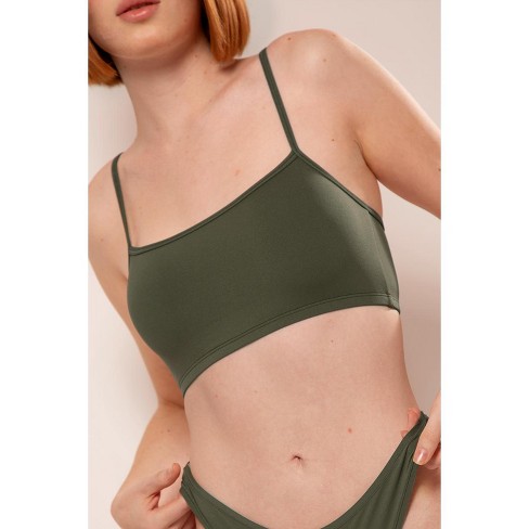 Smart & Sexy Women's Stretchiest Ever Cami Bralette 2 Pack Olive  Night/black Hue 2x/3x : Target