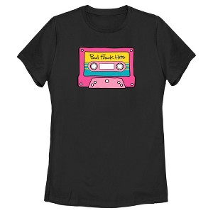 Women's Paul Frank Cassette Tape Hits Pink T-Shirt - 1 of 4