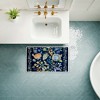 Stupell Industries Painted Blue Floral On Black Printed Plush Bath Mat And Bath Rug, Design By Ani Del Sol, 18"X30" - 4 of 4