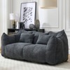 Aukfa Bean Bag Sofa Chairs Loveseat, Oversized Bean Bag Couch,  Lazy Floor Sofa Chair with Two Pillows for Living Room, Bedroom, Apartment - 2 of 4