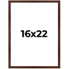 PosterPalooza | Classic Modern Brown Picture Frame - UV Acrylic, Foam Board Backing, Hanging Hardware - 2 of 4