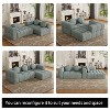 MAYEERTY 103" Modular L-Shaped Sofa - 3 Pillows, Left Recliner - Family Living Room - 4 of 4