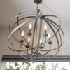 Quorum Lighting Celeste 6 - Light Chandelier in  Zinc - 2 of 4