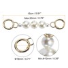 Unique Bargains Pearl Short Chain Replacement for Women's Shoulder Handbag 2 Pcs - 2 of 4
