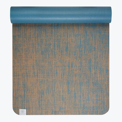 Gaiam Jute Yoga Mat - Blue (6mm)