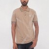 Slickblue Khaki Button Down Polo Shirt for Men with Embroidered Chest and Cuffed Sleeves, Size S to 3XL - 2 of 4