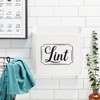 Farmlyn Creek Lint Bin for Laundry Room, Magnetic Wall Mounted Trash Can Organizer, 9.25 x 2.75 in, Light Grey - 2 of 4