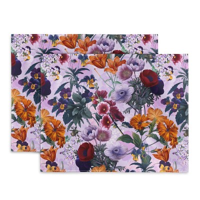 Burcu Korkmazyurek Vintage Garden Xi Placemats - Deny Designs : Target