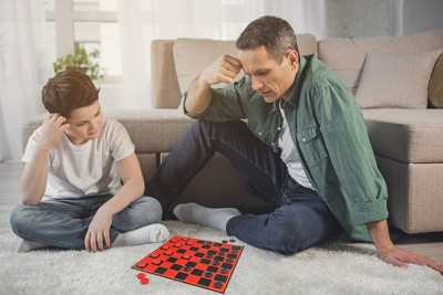 HI-Q Checkers & Tic-Tac-Toe Board Game for Kids