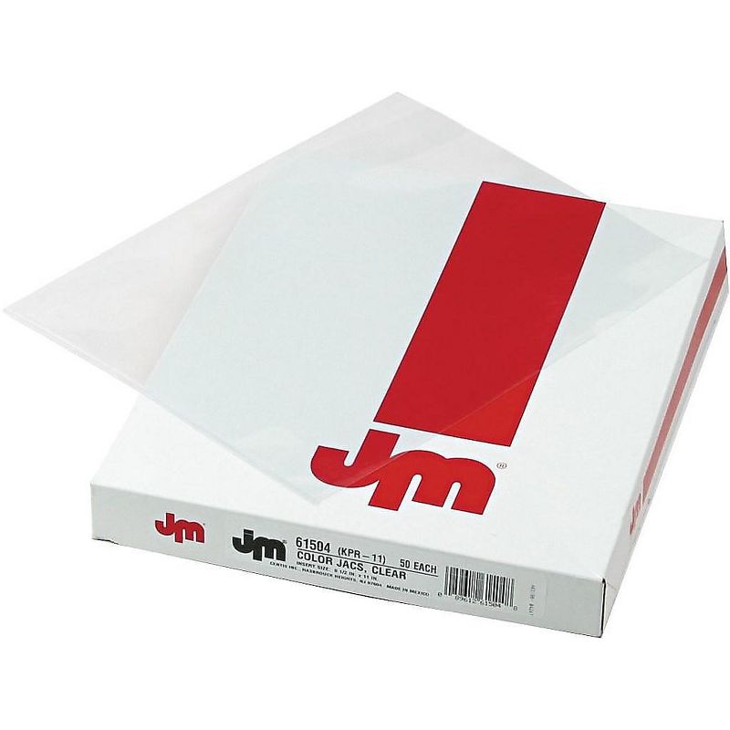 Pendaflex Color Jacs Transparent File Jackets Letter Poly Clear 50/Box 61504, 2 of 3