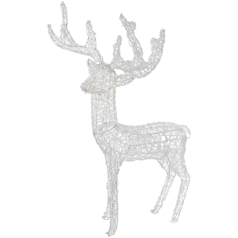 Northlight LED Lighted Commercial Grade Acrylic Reindeer Outdoor Christmas Decoration - 46.5" - Warm White Lights, 3 of 6