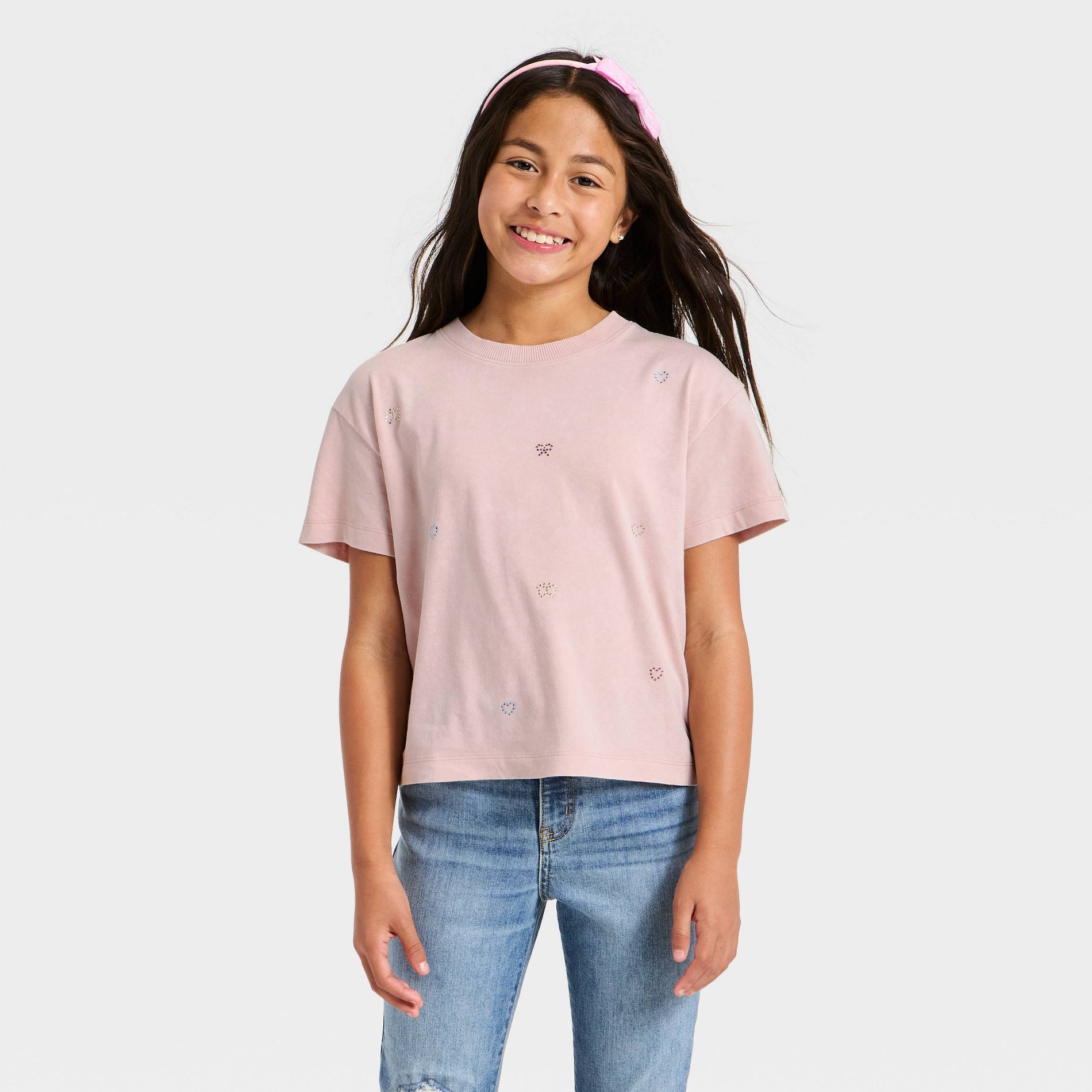 Girls' Short Sleeve Printed T-Shirt - Cat & Jack™