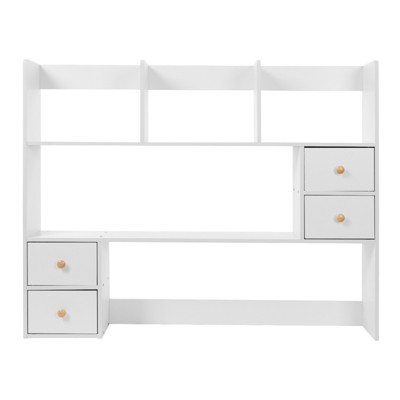 YIYIBYUS Desktop Organizer, Office Storage Rack, Desktop Rack, White