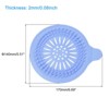 Unique Bargains Round Anti-Slip Bathroom with Suction Cups Drain Protector - 2 of 4