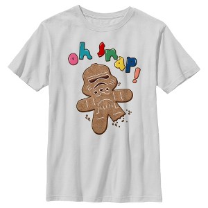 Boy's Star Wars Christmas Stormtrooper Snap T-Shirt - 1 of 4