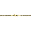 Black Bow Jewelry 2.25mm 10k Yellow Gold D/C Quadruple Rope Chain Necklace - 4 of 4