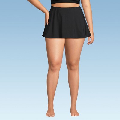 Lands' End Women's Sculpting Suit Chlorine Resistant Targeted Control High Waisted Mini Swim Skirt Swim Bottoms
