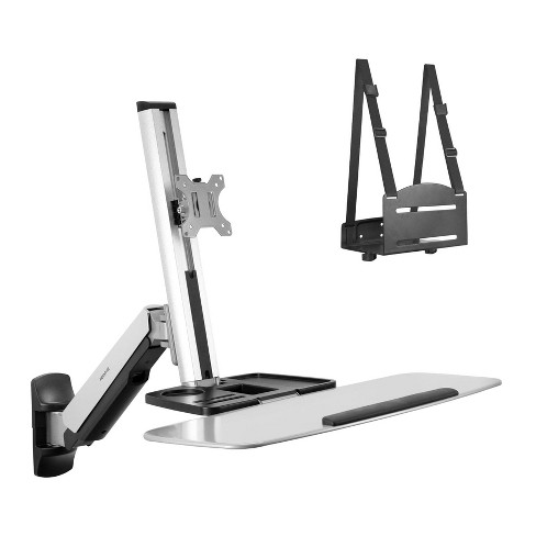 Mount it Sit Stand Wall Mount Workstation Adjustable Height