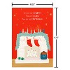 Romantic Christmas Card 'You Are My Comfort Cozy Fireplace' Includes Envelope - 4 of 4