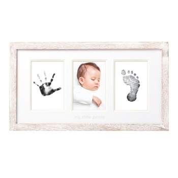 Pearhead Babyprints Photo Frame and Clean Touch Ink Pad, Distressed
