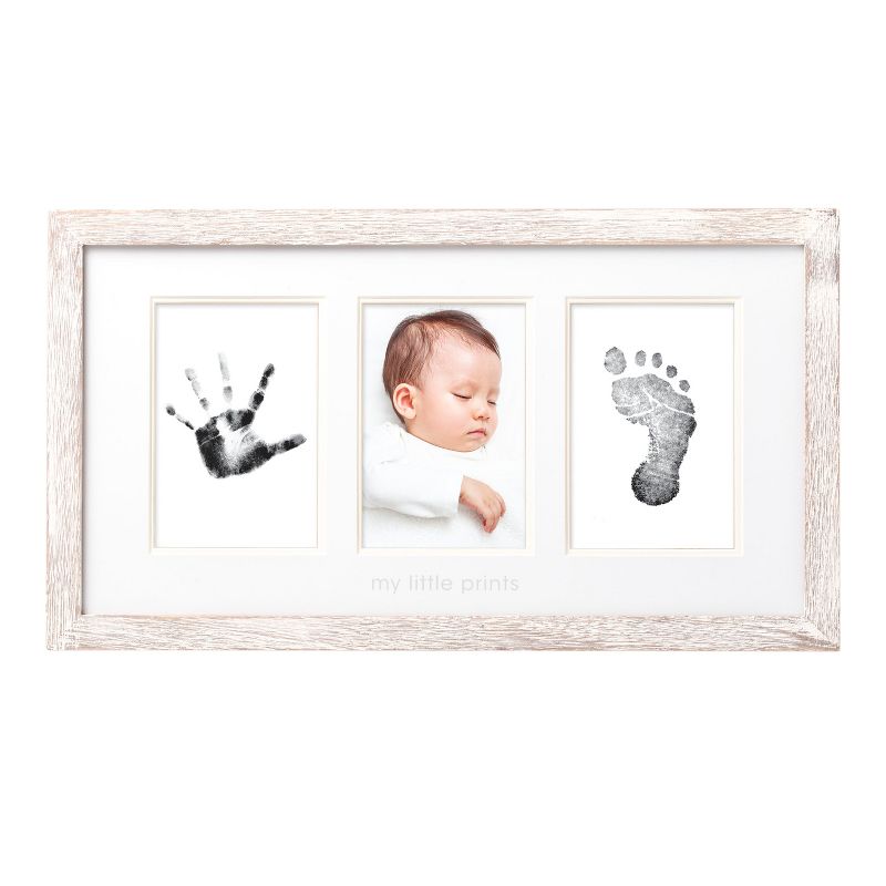 Pearhead Babyprints Photo Frame and Clean Touch Ink Pad, Distressed, 1 of 8