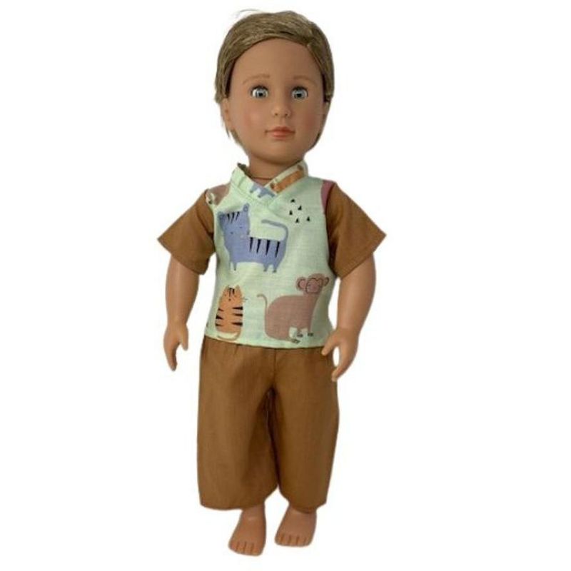 Doll Clothes Superstore Zoo Scrubs For Boy Or Girl 18 Inch Dolls Like Our Generation American Girl, 2 of 5