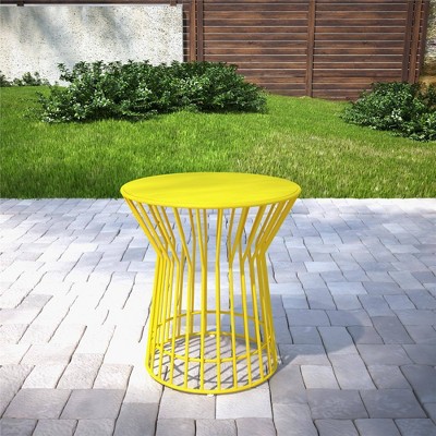 target yellow side table