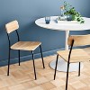 2pk Wood with Metal Base Dining Chair Natural - Room Essentials™ - 2 of 4