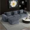 Dolonm 118"Modular Combination Sofa Convertible Boneless Compression Sofa Bed,Seats and Foot Pedal - 4 of 4