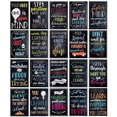 20 Pack Motivational Inspirational Quotes Posters For Teachers Classroom Office 13 X 19 Inches Target