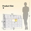 Dresser with Power Outlets and LED Lights, 55" W Dresser for Bedroom with 14 Drawers Dresser - 2 of 4