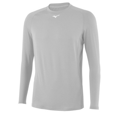 Mizuno Youth Long Sleeveression Top Youth - Boys Size Small In Color Grey (9191)
