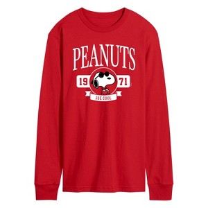 Men's - Peanuts - Collegiate Long Sleeve Graphic T-Shirt - 1 of 4