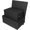 Sorbus Set of 3 Storage Baskets for Organizing with Lid - 3 of 4