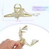 Unique Bargains Women's Pearl Long Tassel Metal Cute Butterfly Hair Claws Gold Tone 4.33"x1.57"x2.17" 1Pc - 4 of 4