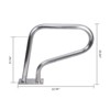 Pool Rail, 304 Stainless Steel 370LBS Load Capacity Silver Rustproof Pool Handrail - 2 of 4