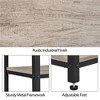 Yaheetech Tall End Table Accent Table, 30 in Industrial Side Table with Strong Wooden Shelves - 4 of 4
