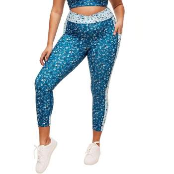  ADIOLI Workout Sets for Women Floral & Letter Graphic Sports  Bra & Leggings Set Workout Sets for Women (Color : Multicolor, Size : X- Large) : Clothing, Shoes & Jewelry
