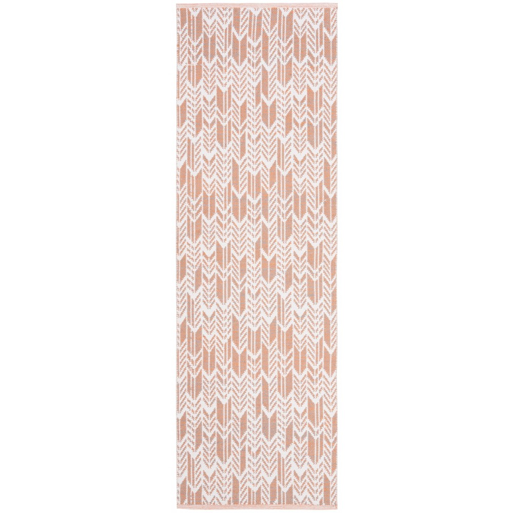  Runner Shelly Woven Rug Orange/Ivory