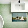 Stupell Industries Coastal Breeze Lighthouse Harbor Printed Plush Bath Mat And Bath Rug, Design By Warren Kimble, 18"X30" - 3 of 4