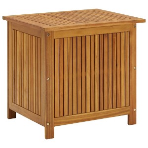 vidaXL Patio Storage Box 23.6Inchx19.7Inchx22.8Inch Solid Acacia Wood - 1 of 4