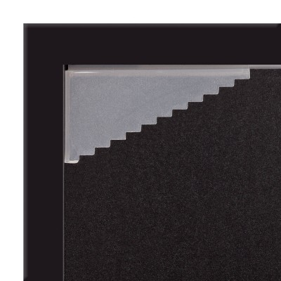 16" x 20" Black Wood Floating Wall Frame