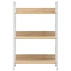 vidaXL 3-Layer Book Shelf Oak 23.6 in.x10.9 in.x35.6 in. Engineered Wood - 3 of 4