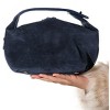 ISLAND - Navy Suede Leather Shoulder Bag (Women) navy suede standart - 2 of 4
